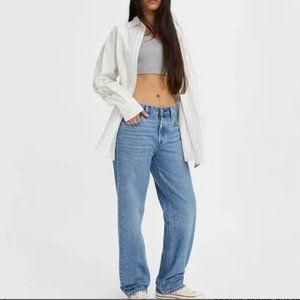 Levi's 501 Premium 90s Button Fly Baggy Straight Leg Jeans